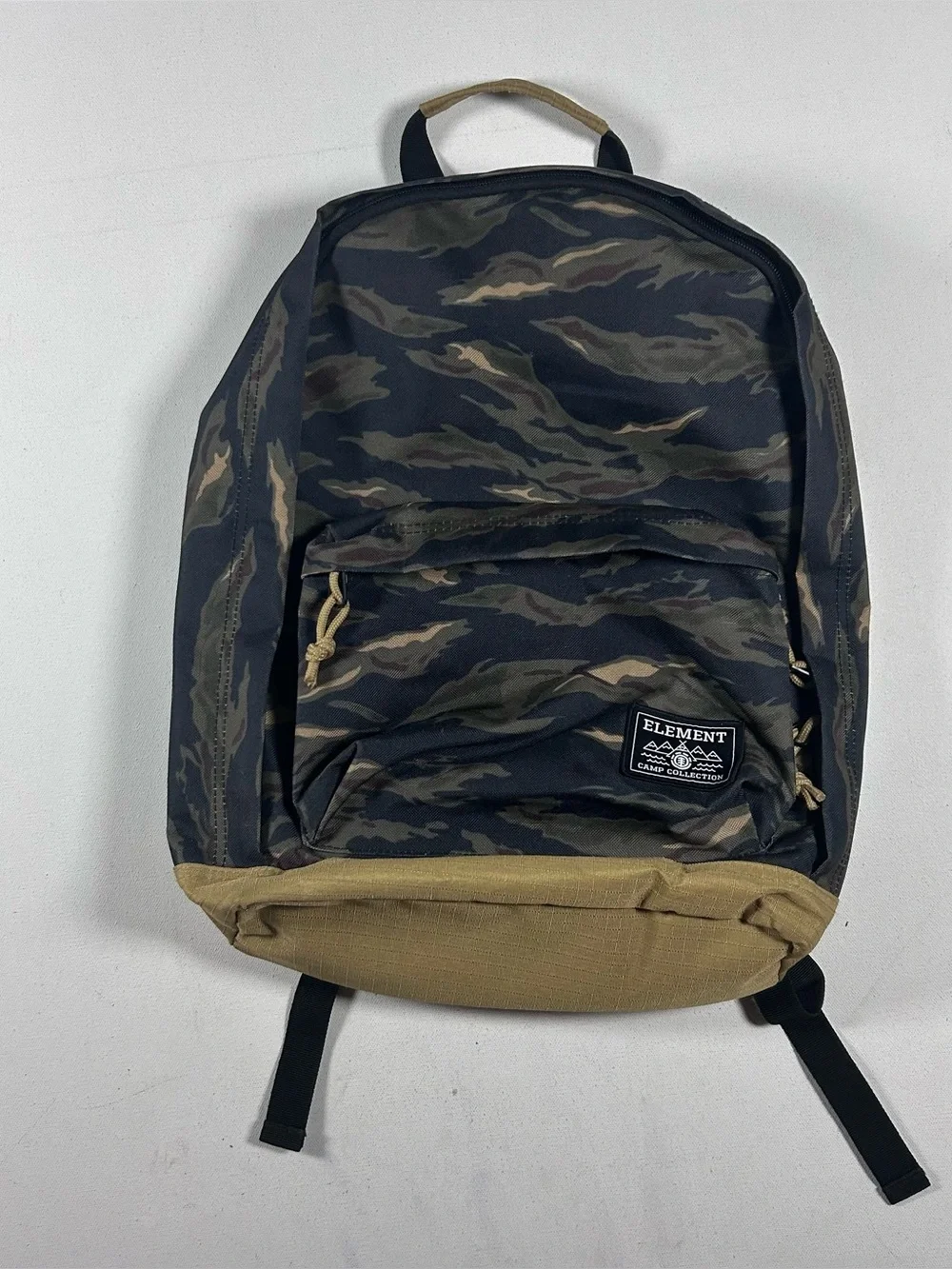 Vintage Element Skateboard Backpack Tiger Stripe Camo Camp Collection Y2K 2000’s